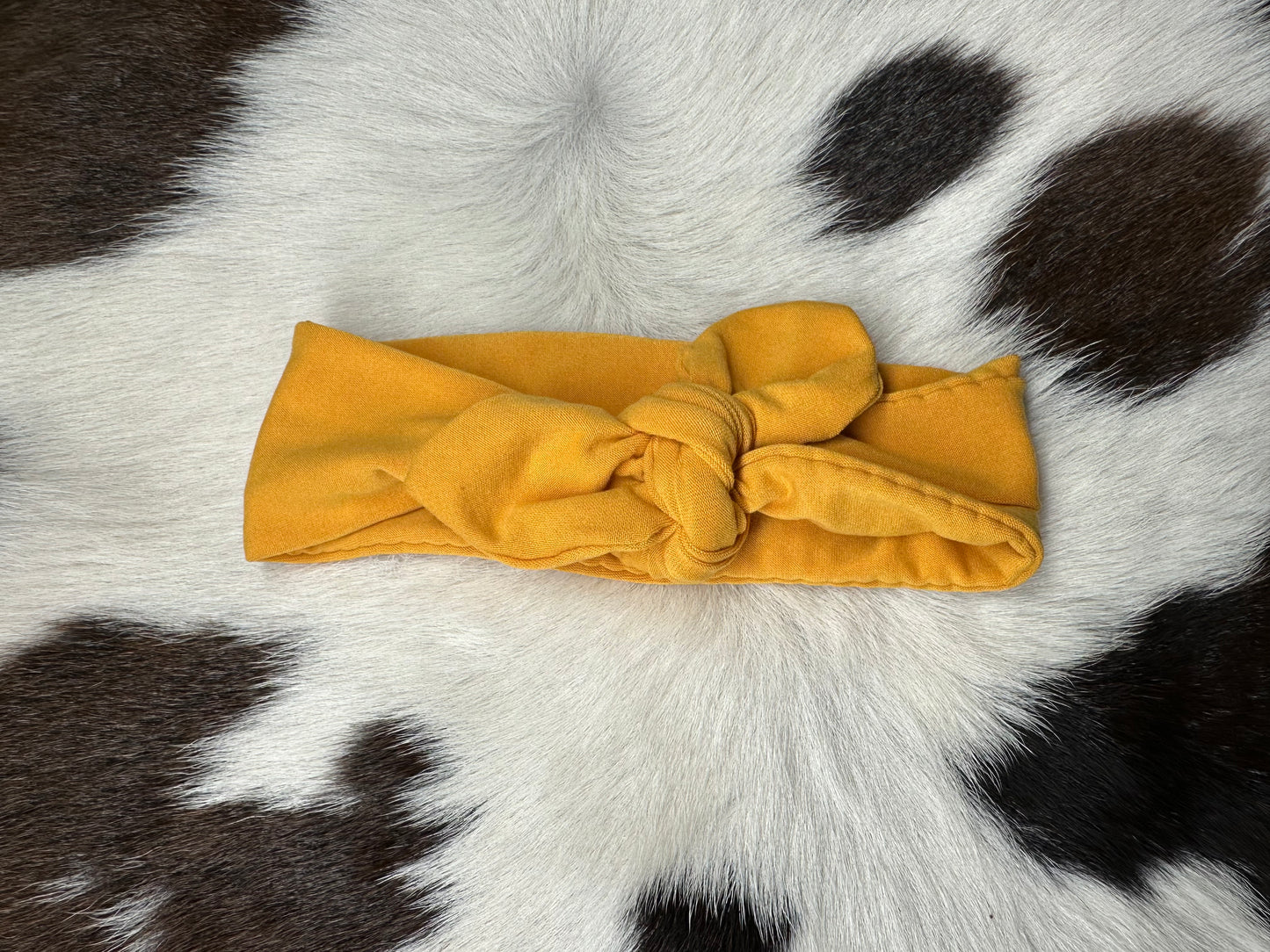 Knot Bow Headband - Mustard