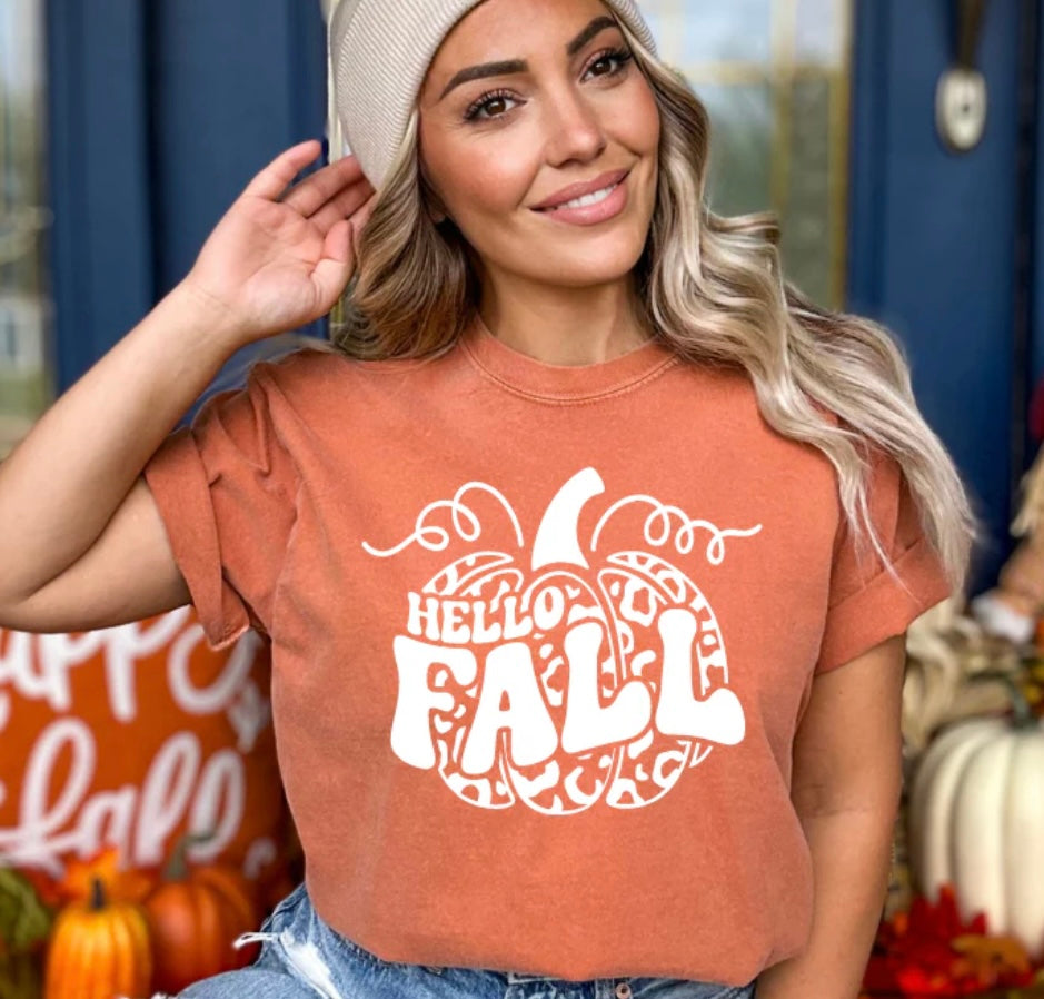 Adult - Screen Print - Hello Fall