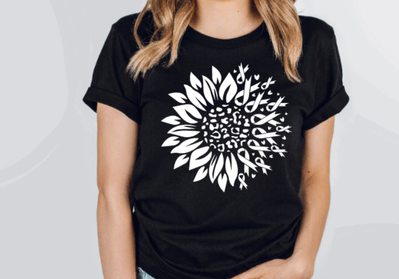 Adult - Screen Print - Sunflower Cancer