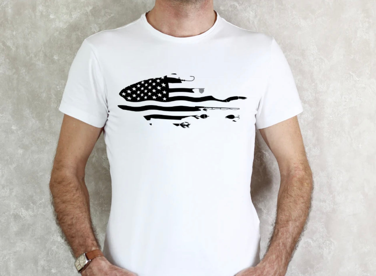 Adult - Screen Print - American Fish
