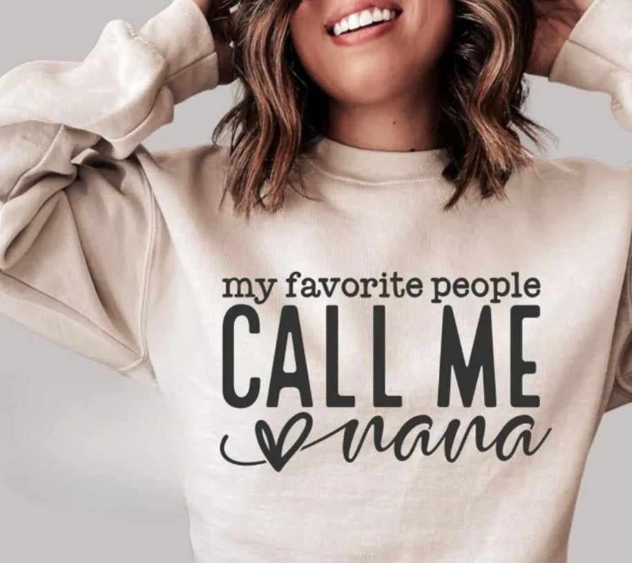 Adult - Screen Print - Call Me Nana