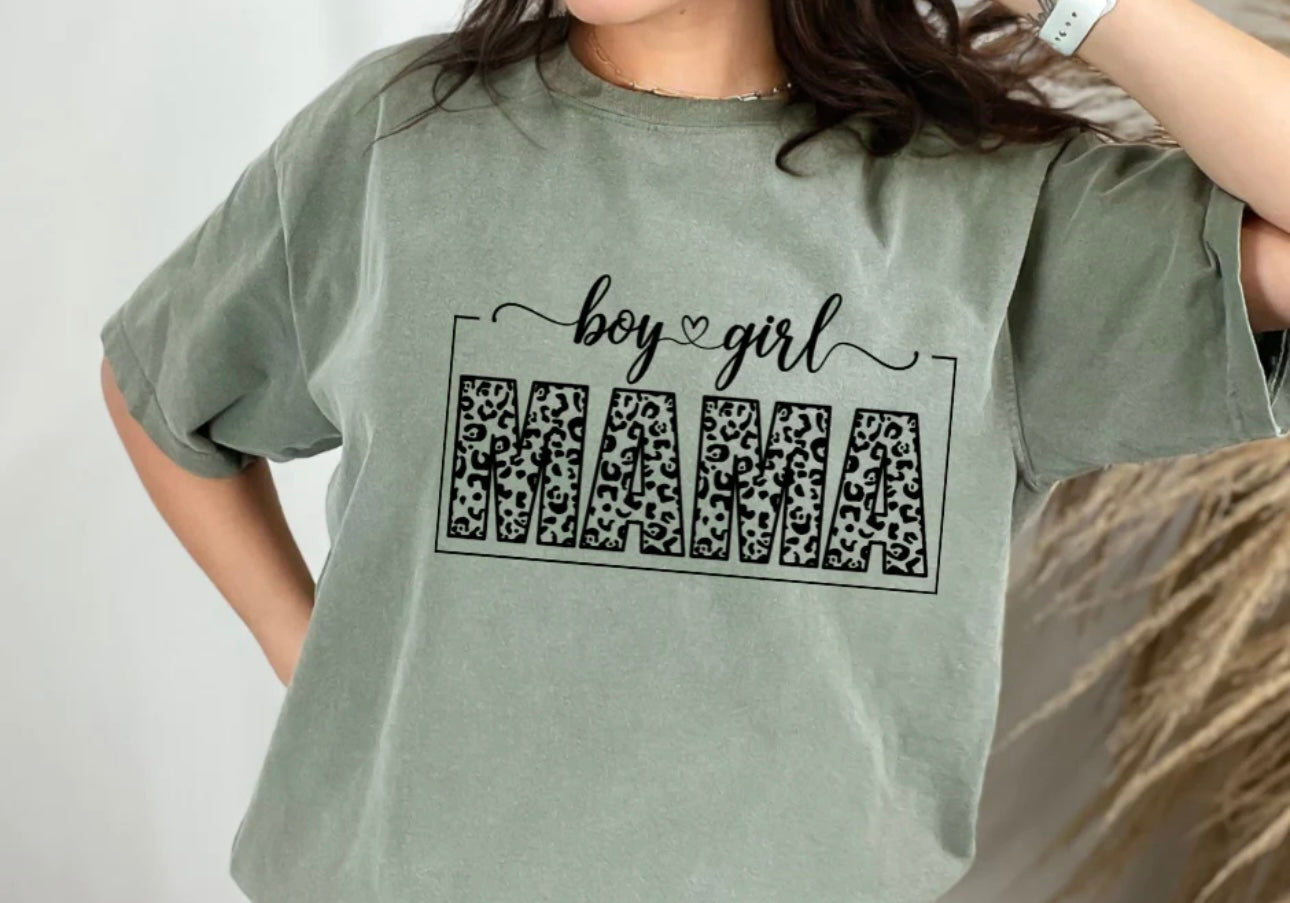 Adult - Screen Print - Boy Girl Mama