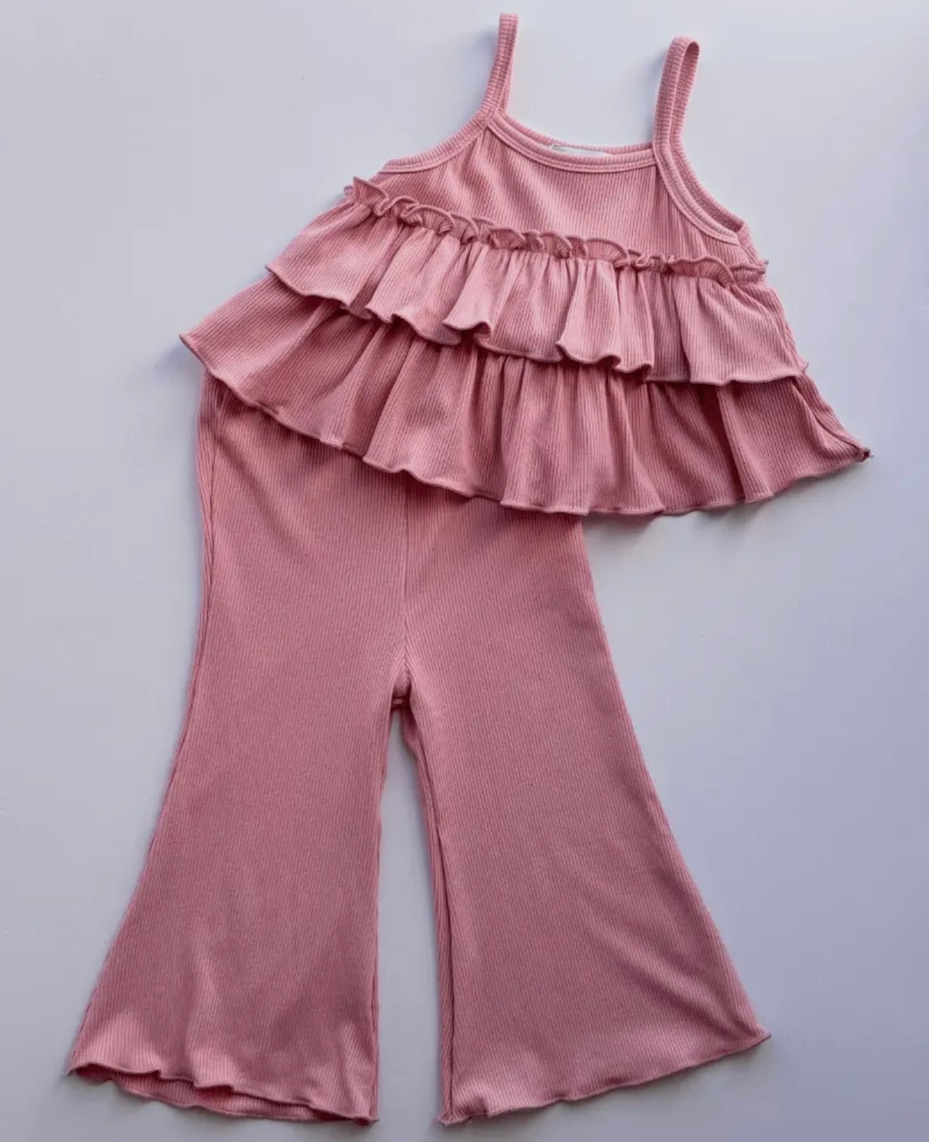 Ruffle Tank Two Piece Set