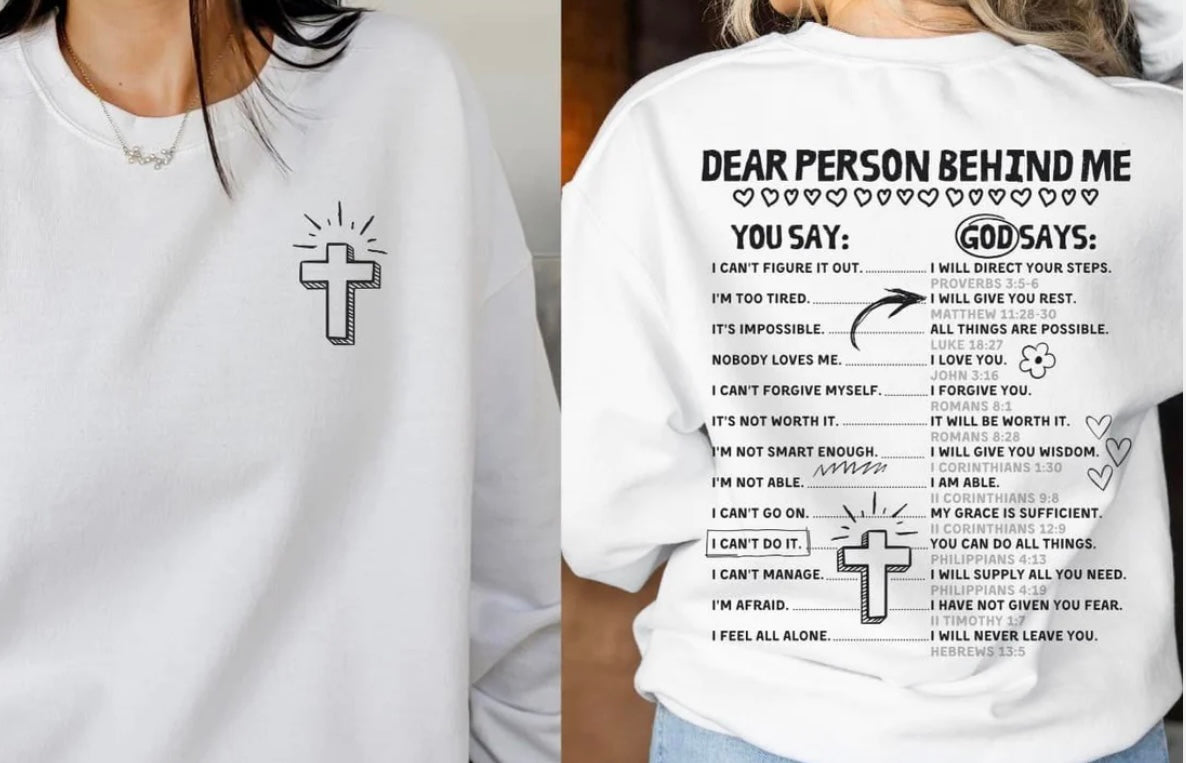 Adult - Screen Print - Dear Person Behind Me