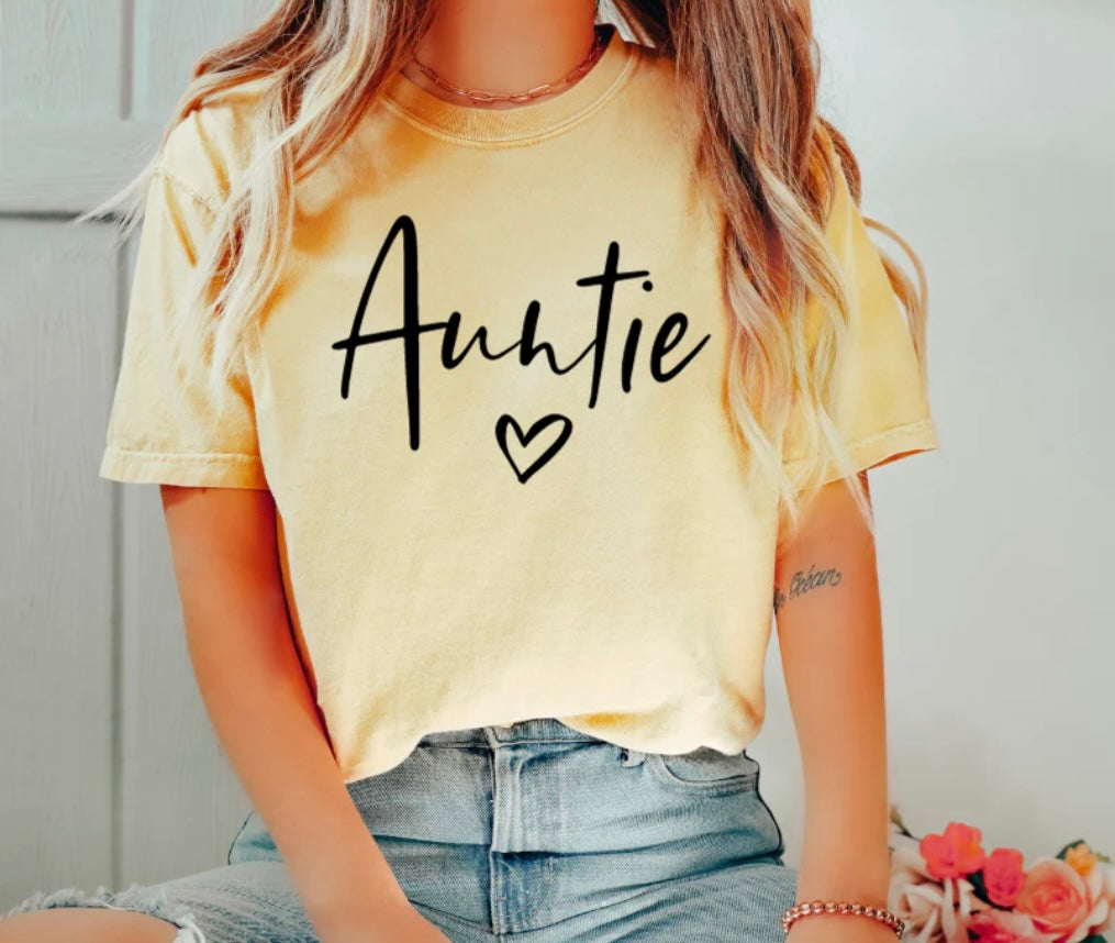 Adult - SCREEN PRINT - AUNTIE HEART