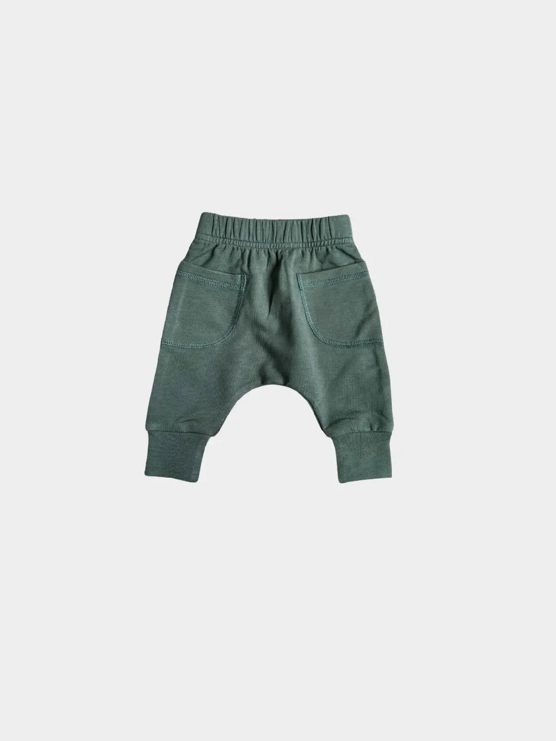 Bamboo Baseball Bodysuit and Pocket Pants in Pine