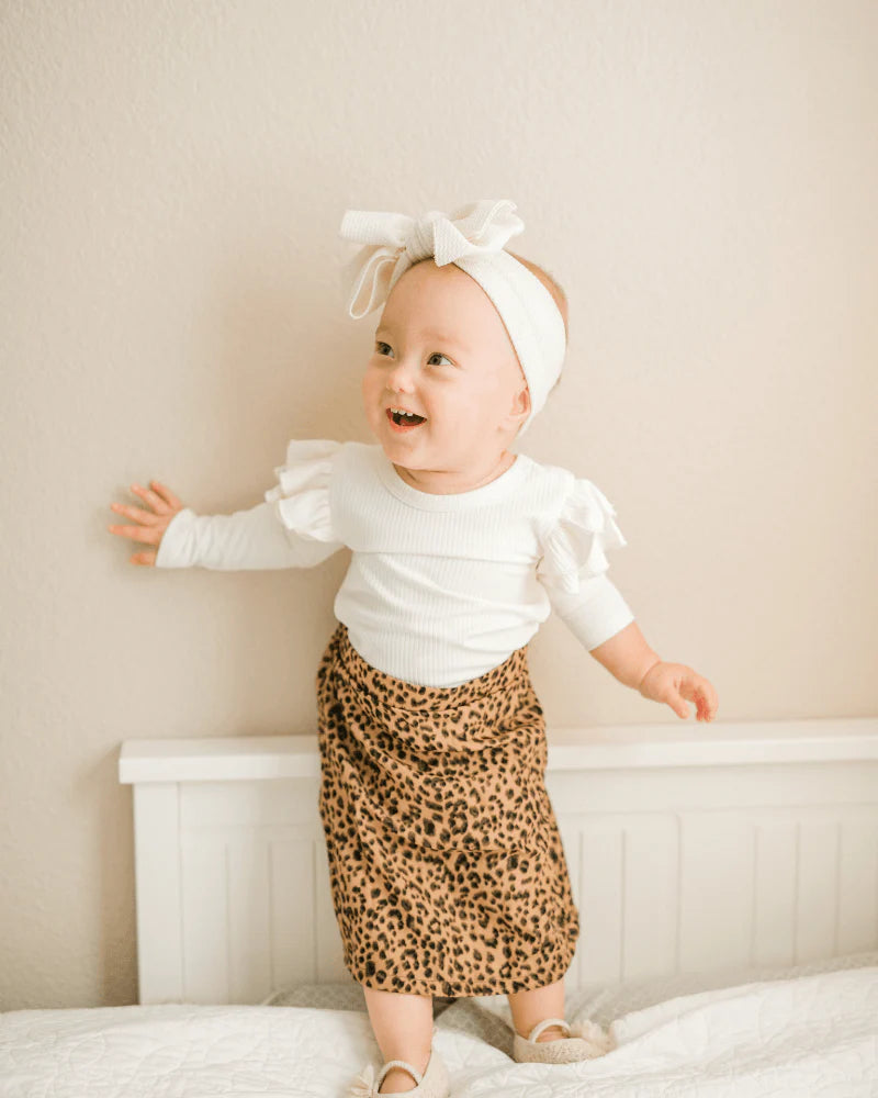 Ruffle Shoulder Top - Cream