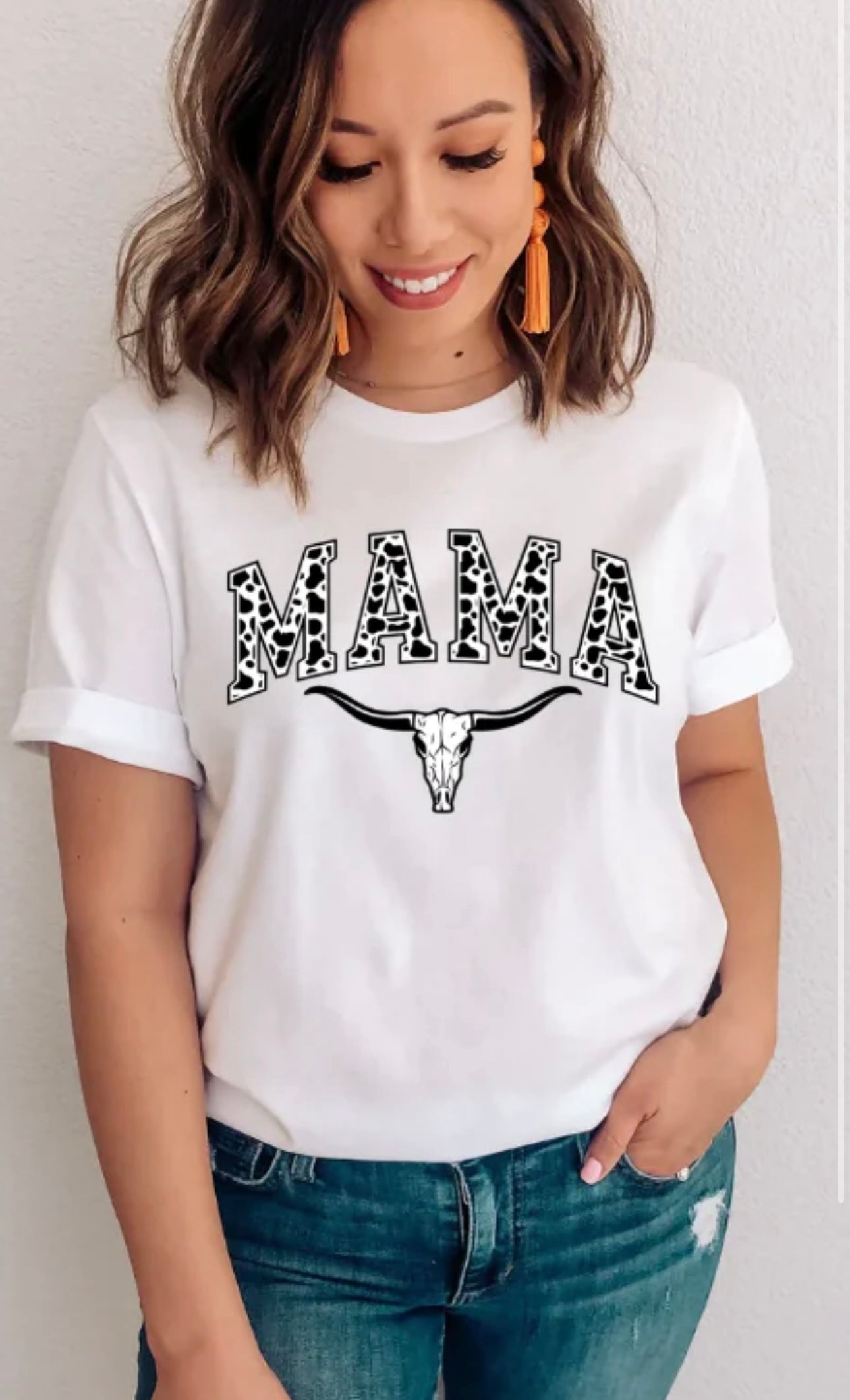 Adult - Screen Print - Western Skull