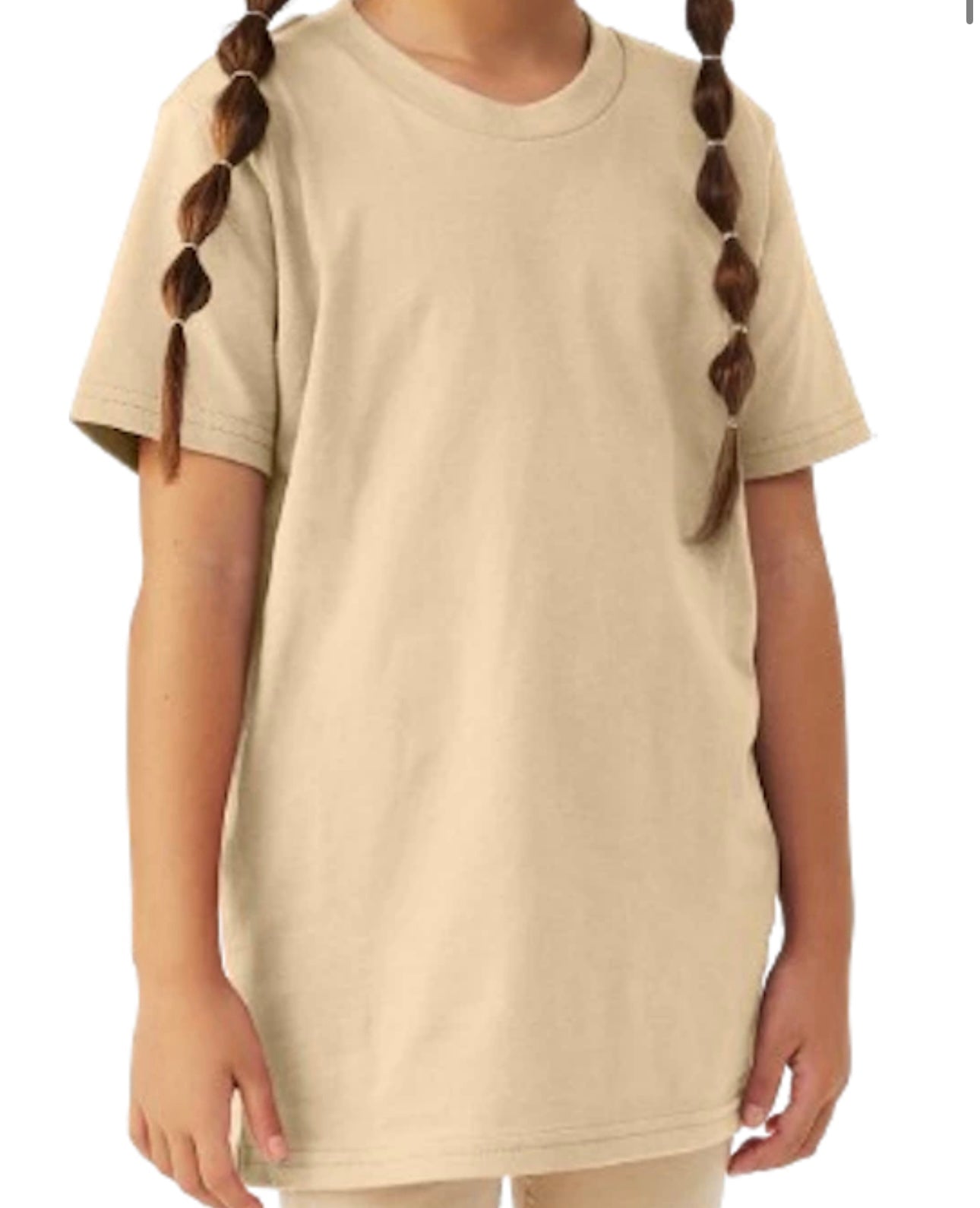 Youth Unisex Jersey Short Sleeve Shirt - Soft Cream