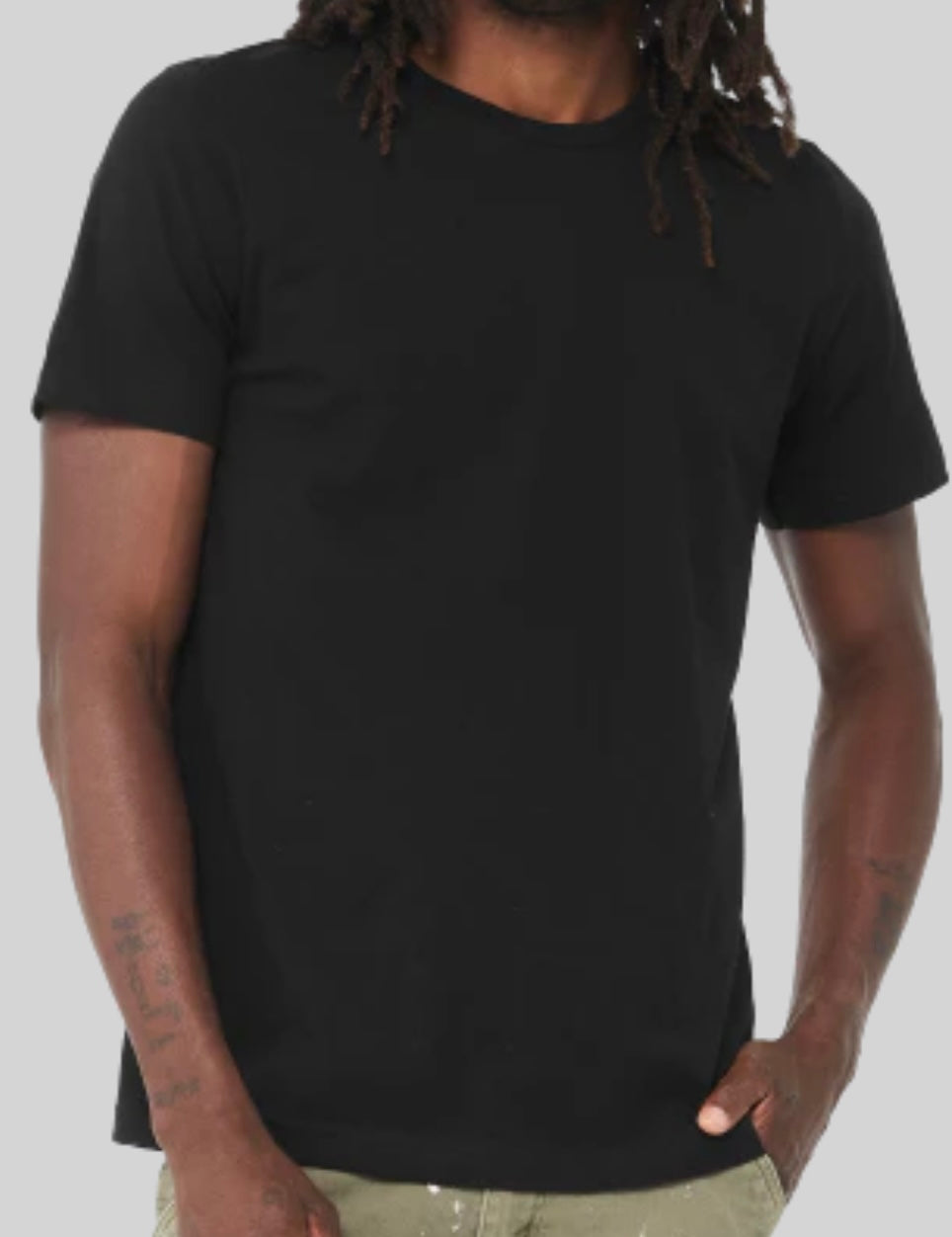 B+C Adult Unisex Jersey Short Sleeve Shirt - Black