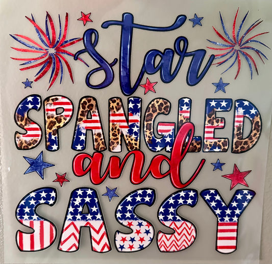 Toddler/Youth - Screen Print - Star Spangled and Sassy