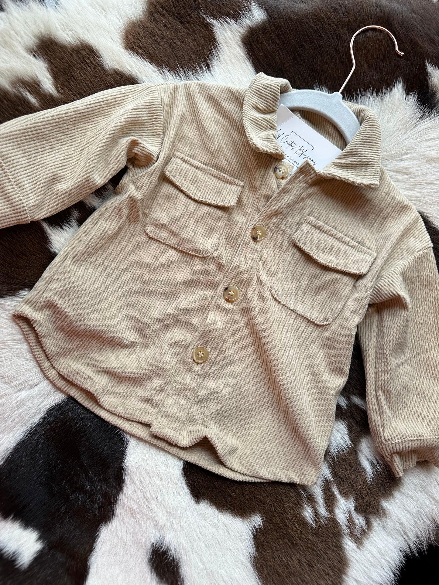 Kinsley Shirt Jacket - Sandrift Corduroy