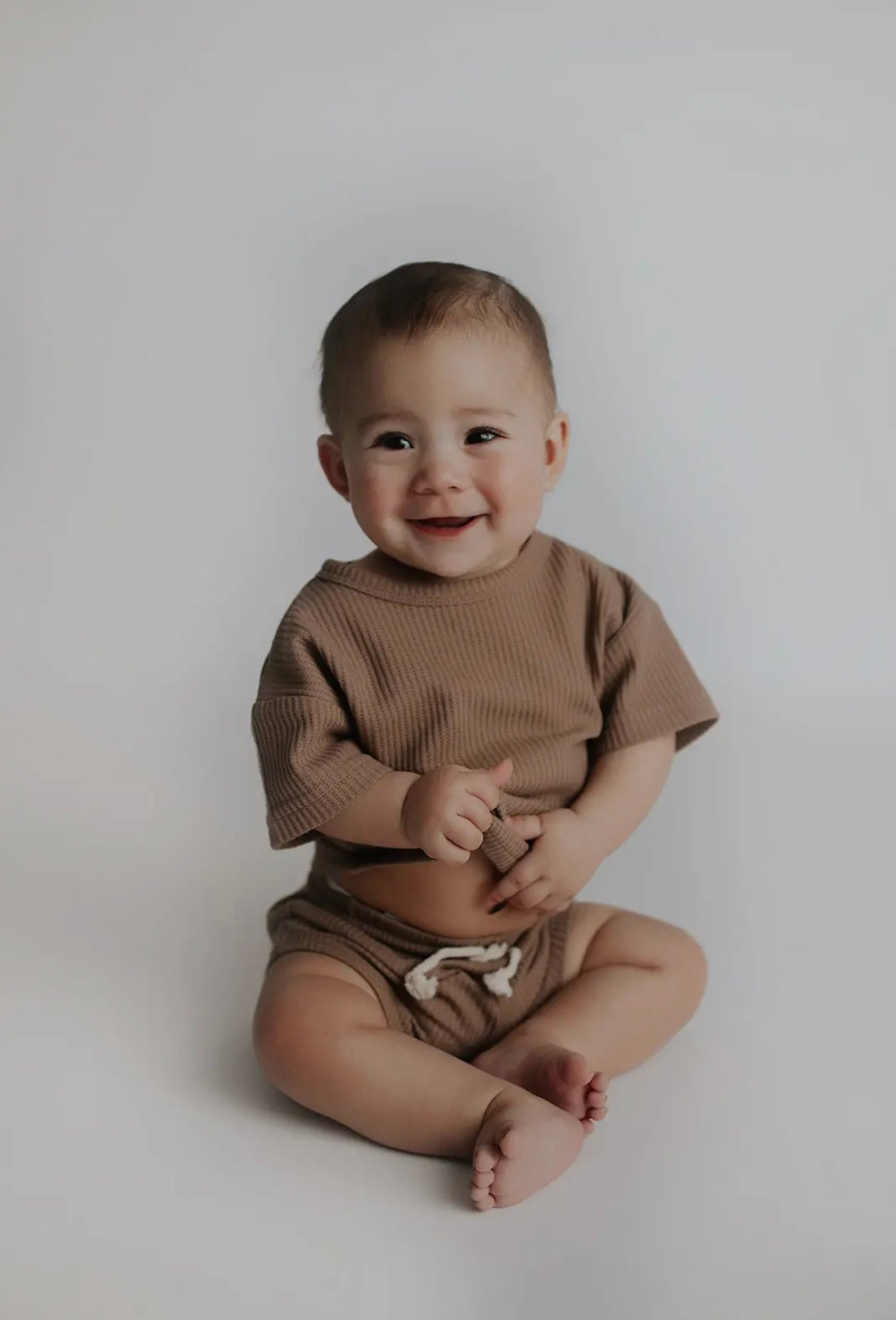 Waffle Top & Bottom Set - Cocoa Sand