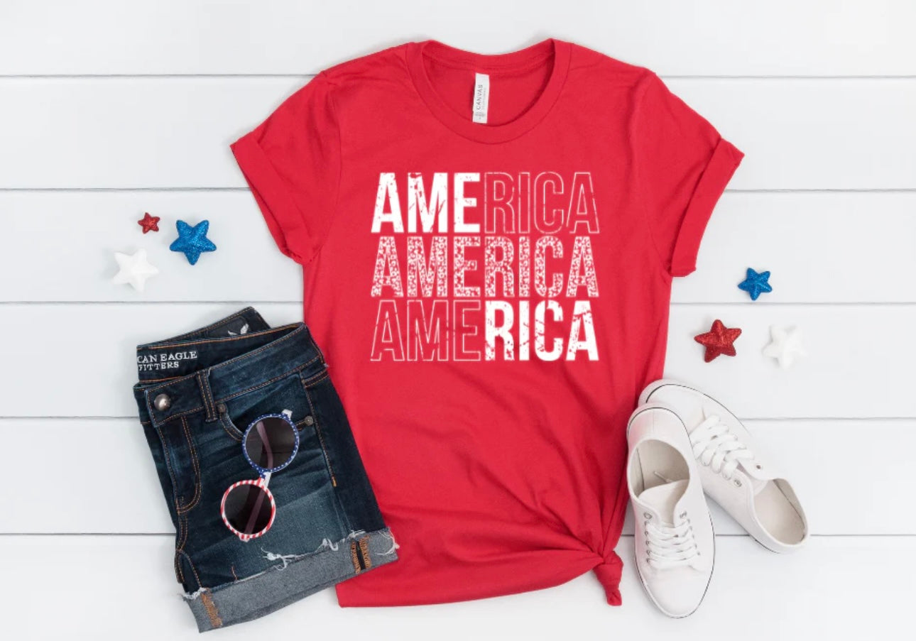 Adult - Screen Print - America