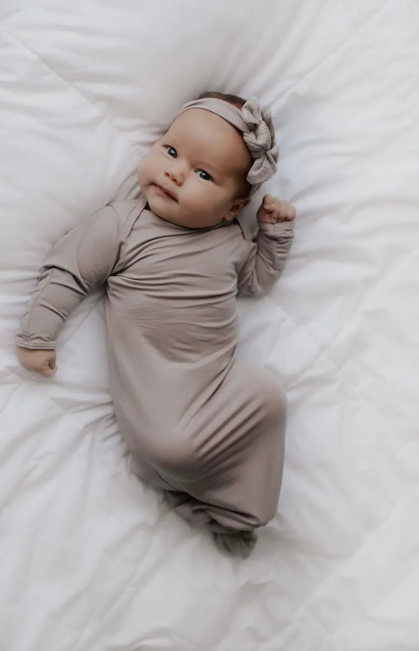 Harbor Mist Knotted Gown & Bow