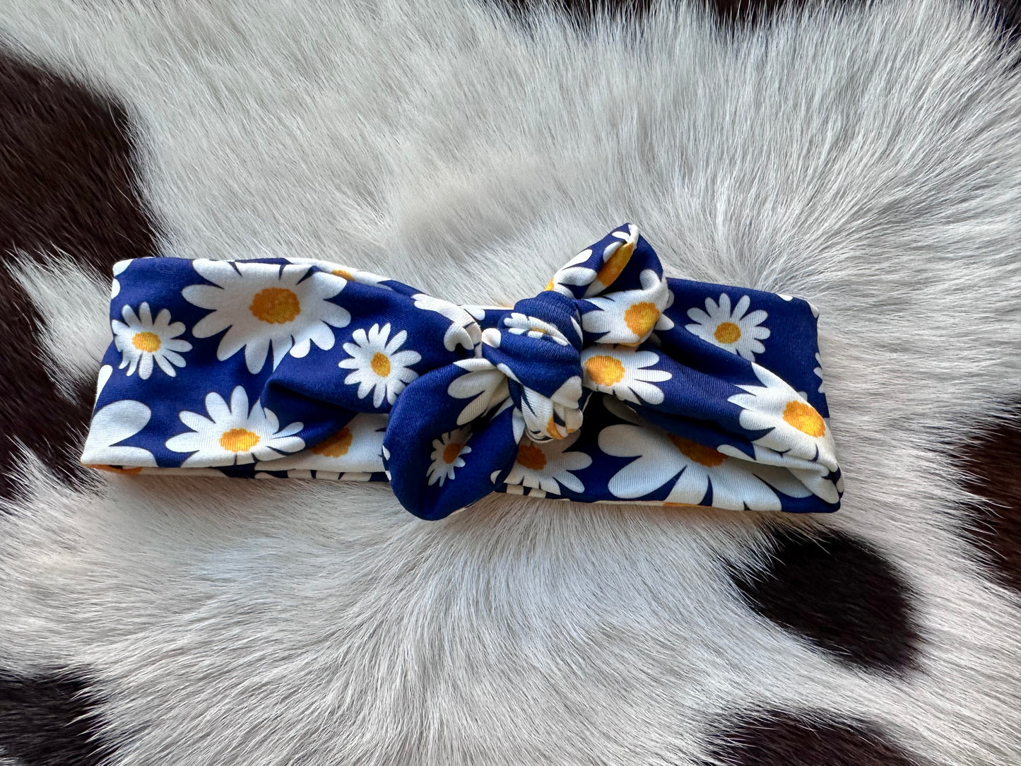 Knot Bow Headband - Daisy