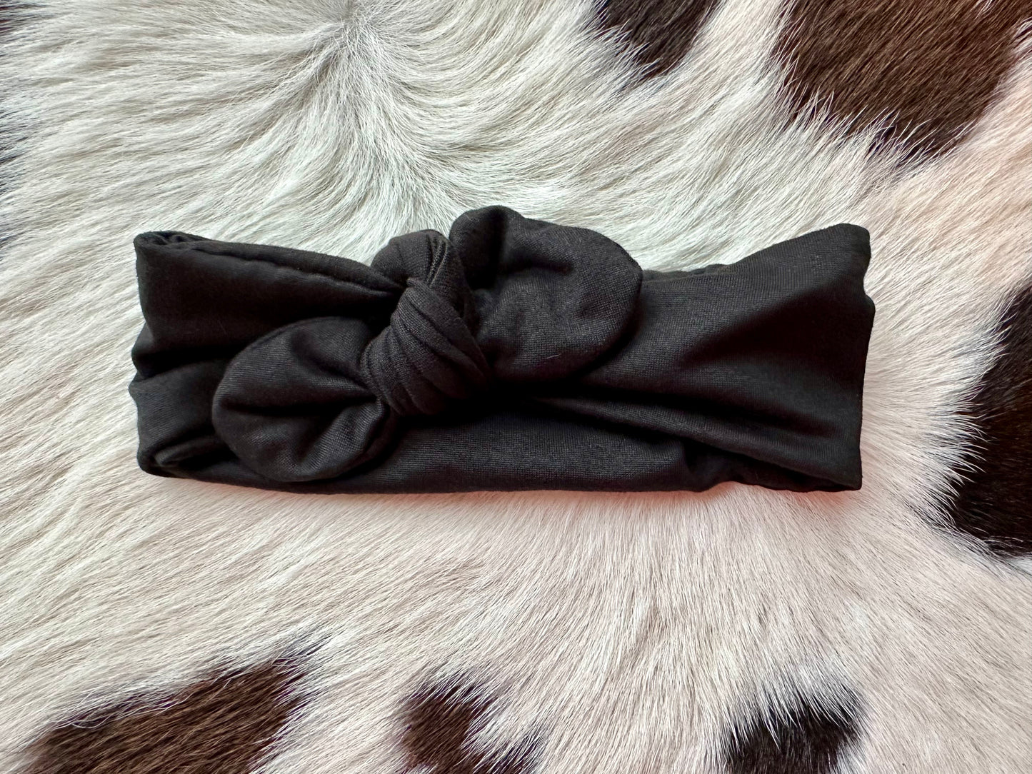 Knot Bow Headband - Black