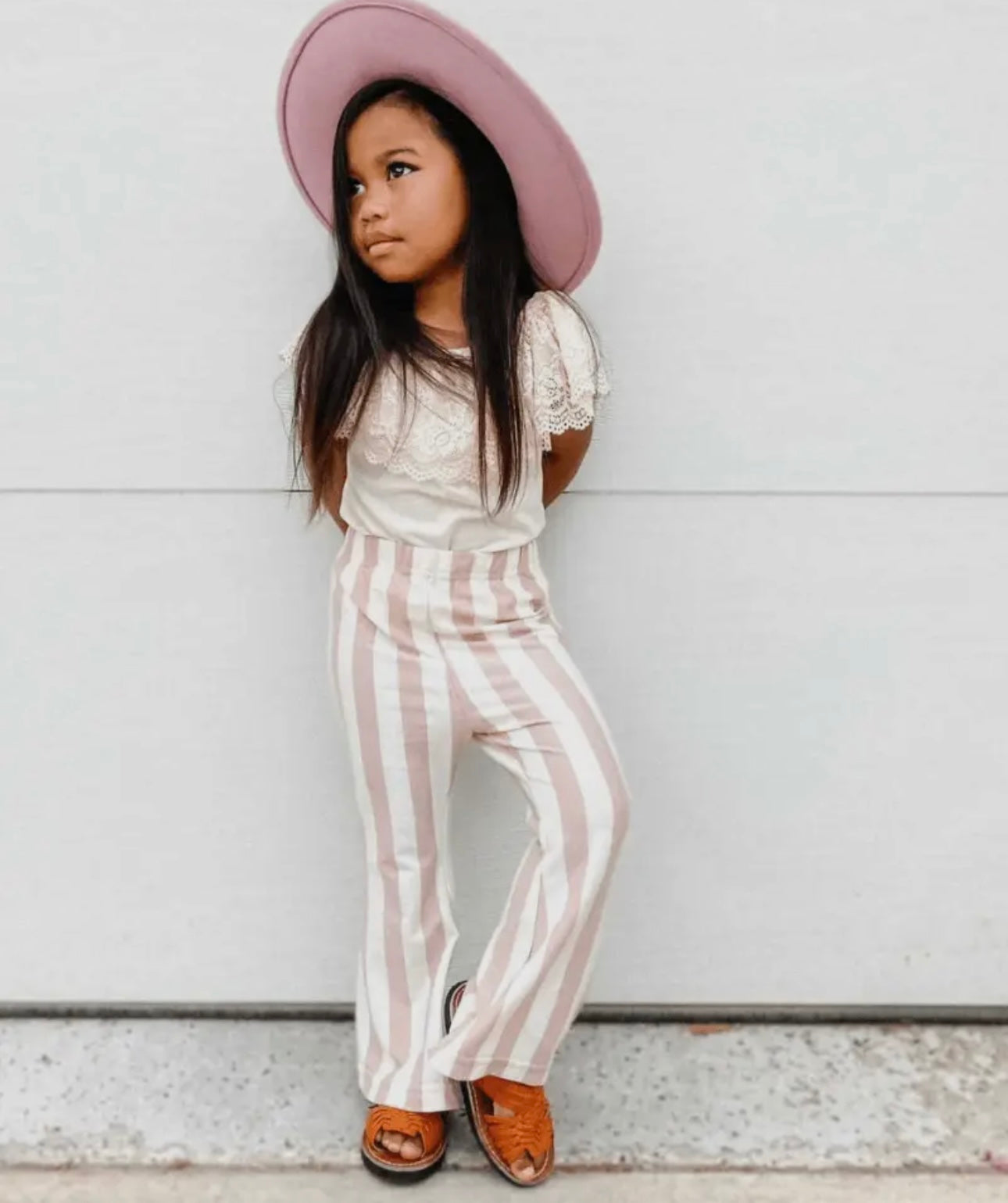 Boho Bell Bottoms - Peaches n' Cream Stripes