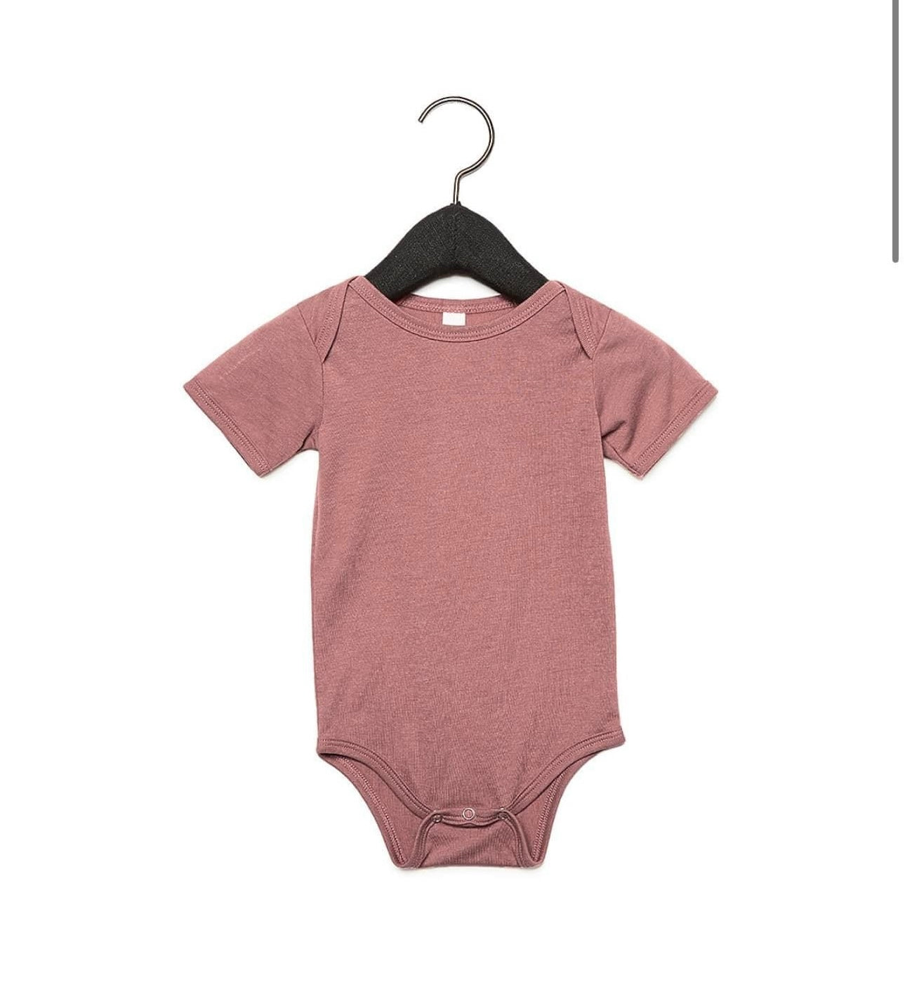 Infant Triblend Short Sleeve One Piece - Mauve