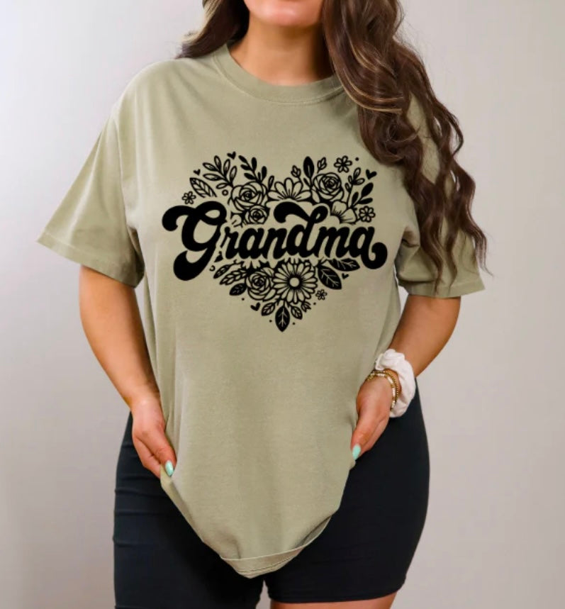 Adult - Screen Print - Grandma Heart