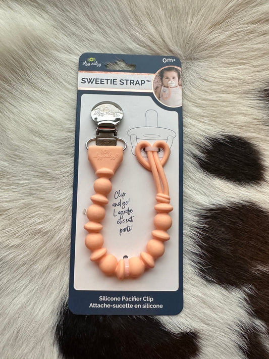 Itzy Ritzy - Sweetie Strap™ Silicone One-Piece Pacifier Clips