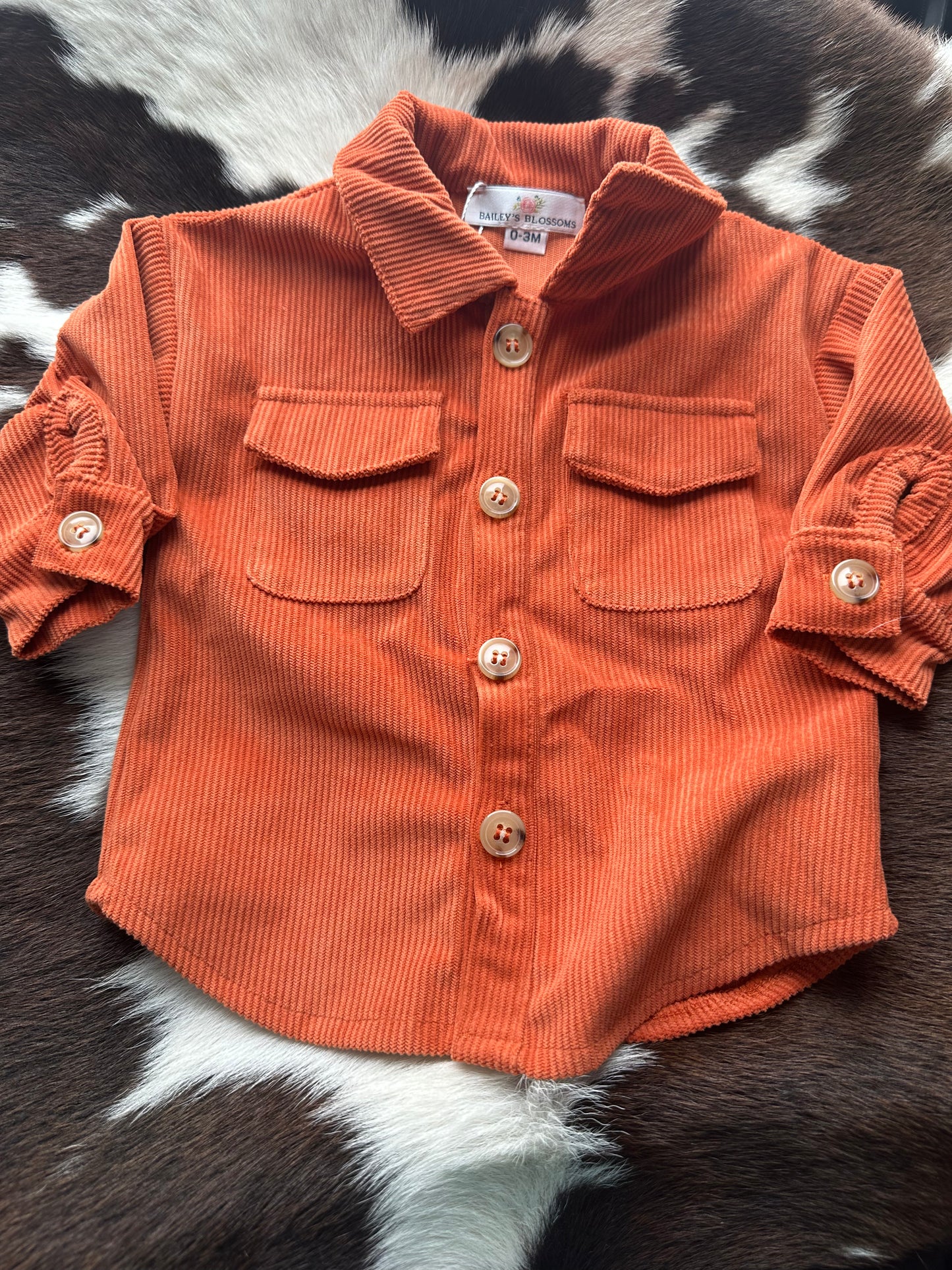 Kinsley Shirt Jacket - Clay Corduroy