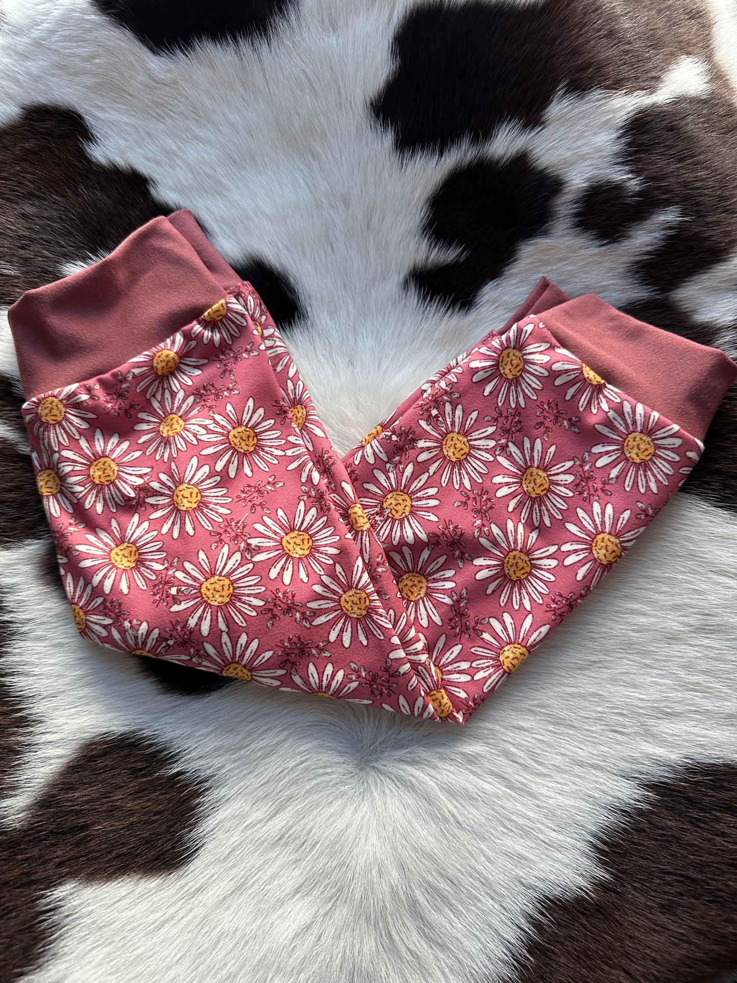 Dusty Rose Daisy • Infant/Toddler Joggers