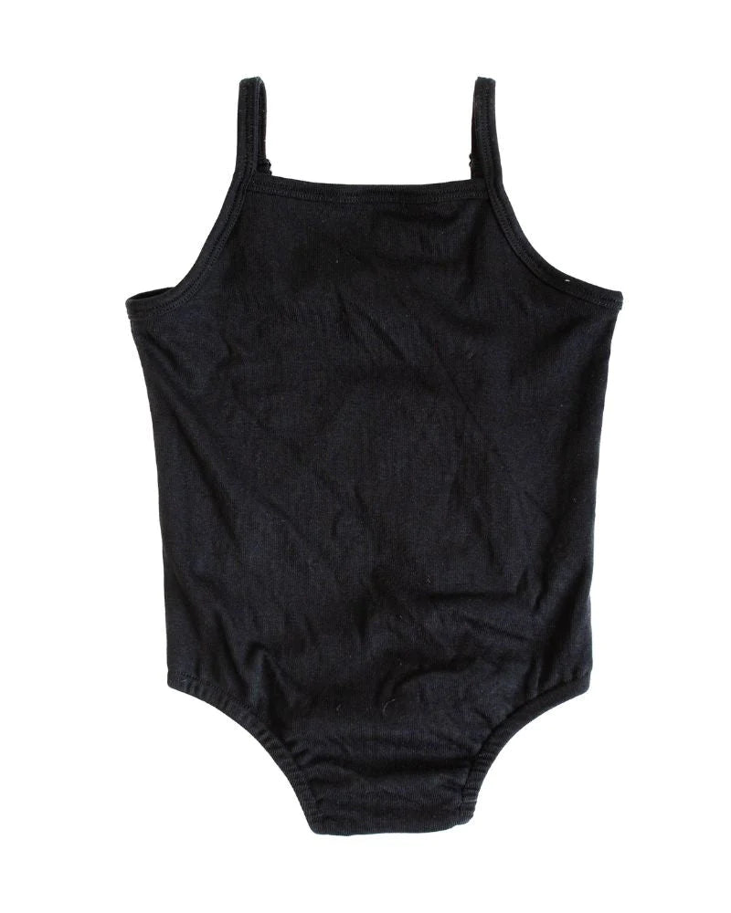 Emerson Square Neck Cami Leotard - Black