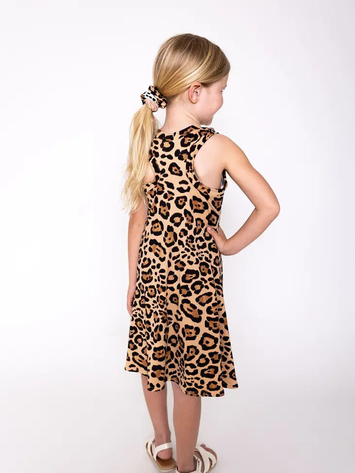 Latte Cheetah Racerback Dress