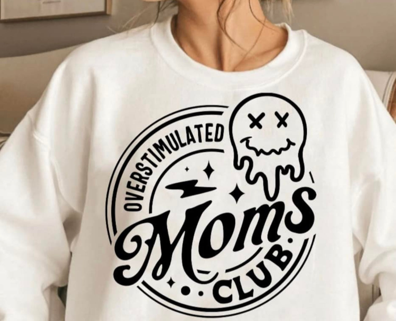 Adult - Screen Print - Overstimulated Moms Club