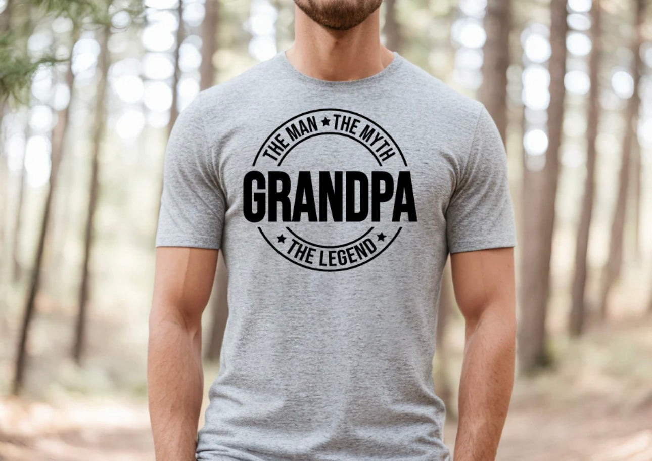Adult - Screen Print - Grandpa The Legend