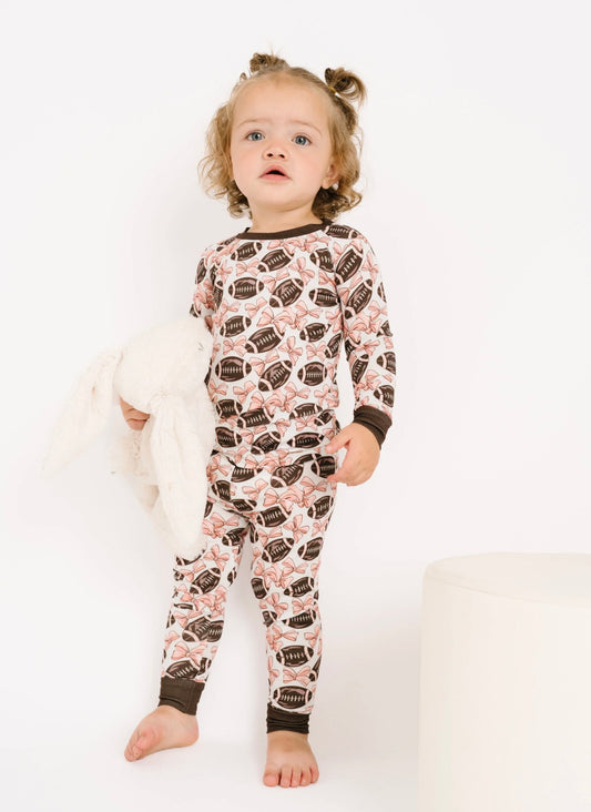 Football & Bow Bamboo Set