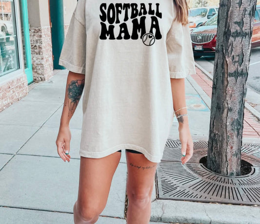 Adult - Screen Print - Softball Mama