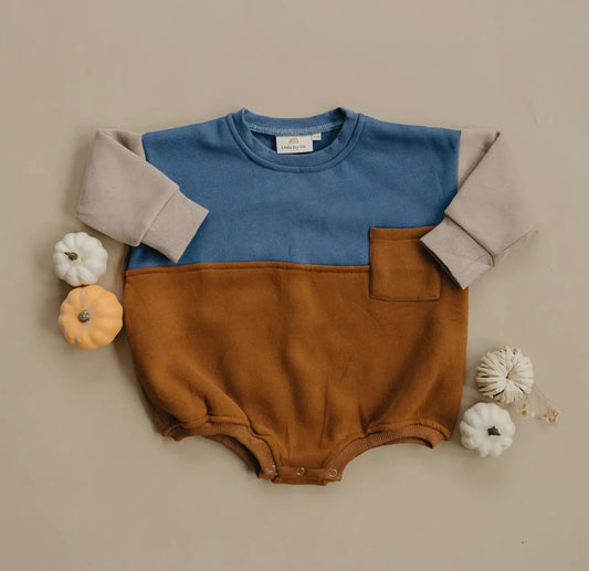 Fall Colorblock Romper