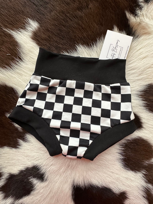 Checkered Black • Infant/Toddler Bummies