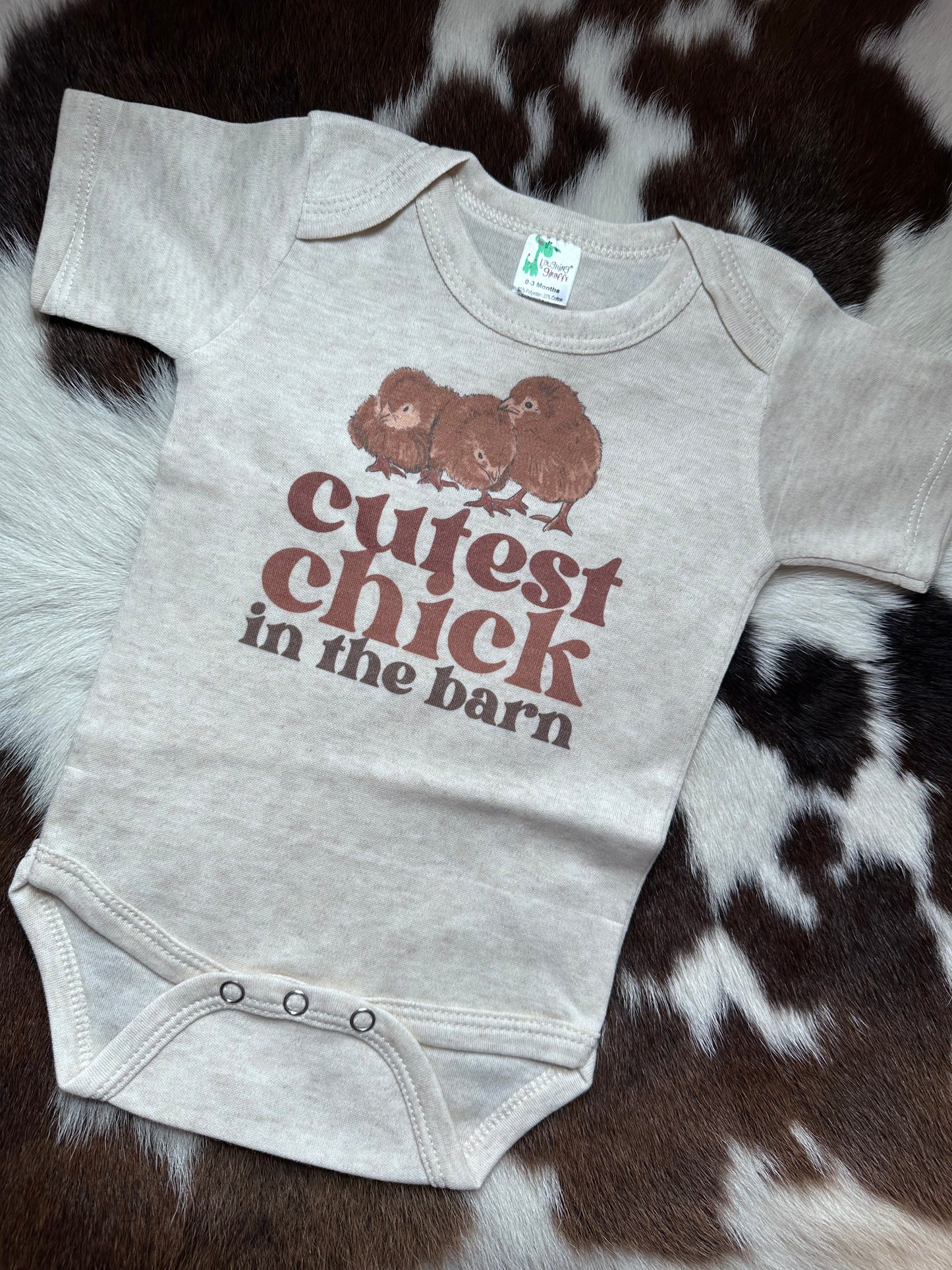 "Cutest Chick in the Barn" Infant/Toddler Short Sleeve Body Suit