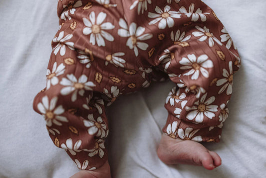 Daisy Fall Ribbed Floral • Infant/Toddler Joggers